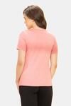 Amante Scoop Neck Sleep Tee - Coral Floral Print — thumbnail 3